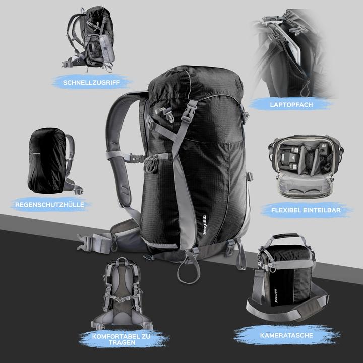 Actual product image mantona Elements Outdoor (Photo backpack, 31.25 l)