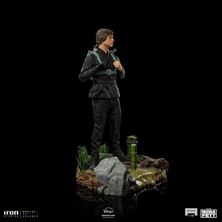 Image du produit Iron Studios ST Star Wars Book Boba Fett : Luke with Grogu 20cm RESINA