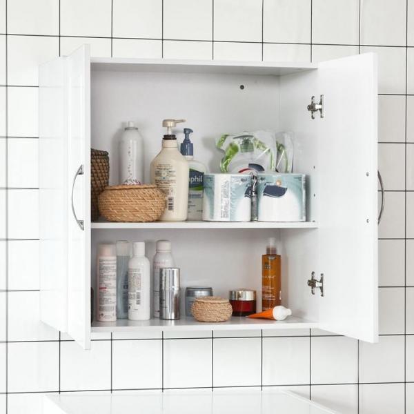 Immagine prodotto SoBuy Armadio a muro per il bagno (60 x 60 x 30 cm)