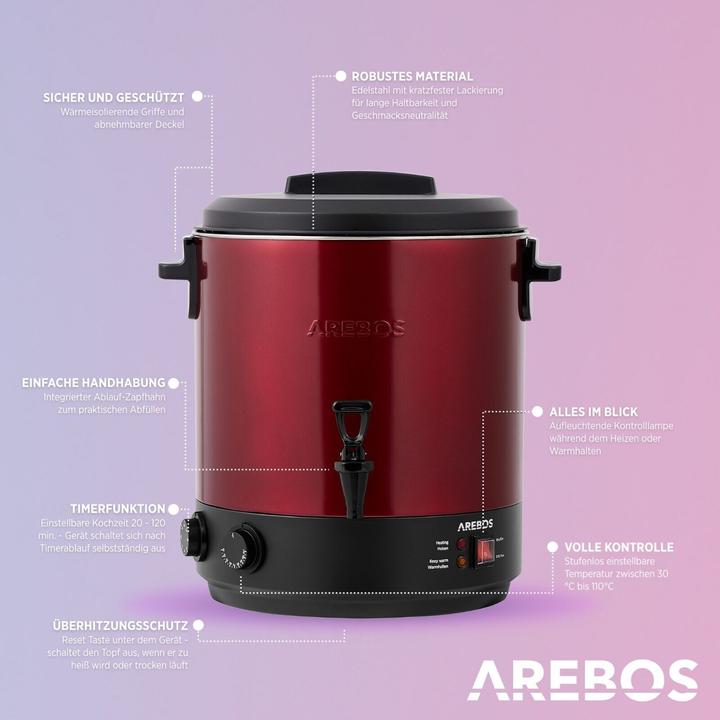 Actual product image Arebos Einkochautomat (28 l)
