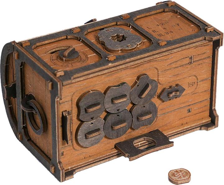 Actual product image WoodenCity Holzmodel 3D Treasure Chest (165 pieces)