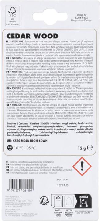 Image du produit Mr & Mrs Fragrance Bois de cèdre de Cesare