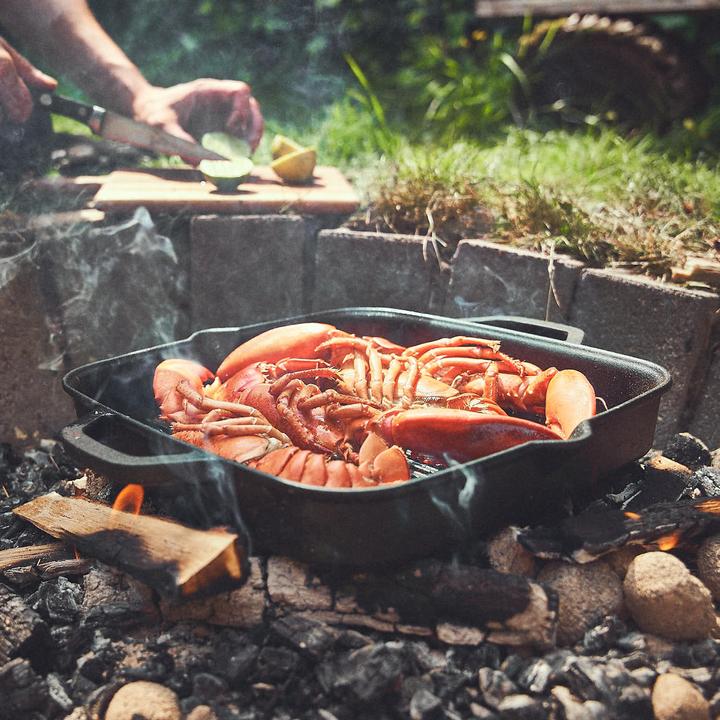 Immagine prodotto Burnhard Padella per grigliare in ghisa (30 cm, Padella grill, Ghisa)