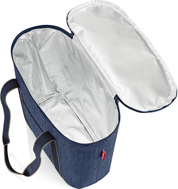 Actual product image reisenthel Shopping Basket Thermoshopper Herringbone Dark Blue