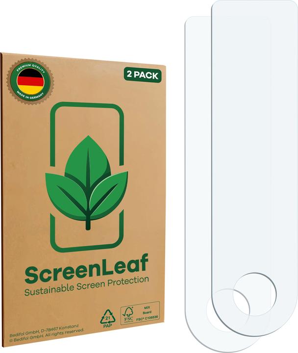 Actual product image ScreenLeaf Screen Protector sustainable Screen Protection, clear, anti-scratch