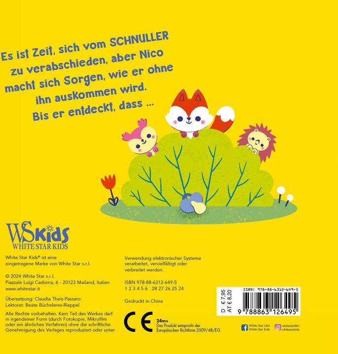 Image du produit Tschüss Schnuller! (Grosswerden mit Nico) (Allemand, Altea Villa, Claudia Theis-Passaro, Jessica Antonini, 2024)