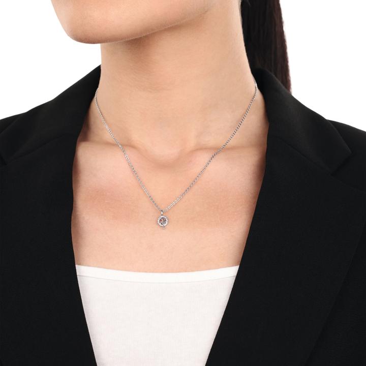 Produktbild Amor Anhänger für Damen, 925 Sterling Silber, Zirkonia synth. | Lebensbaum (Silber 925)