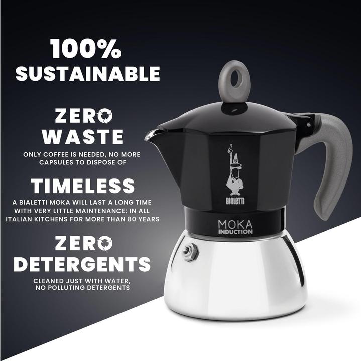 Actual product image Bialetti moka induction (2 T.)