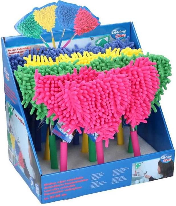 Produktbild Lifetime Teleskopbesen, Staubtuch, Fransen aus Mikrofaser 34-96 cm (Alias) (1 Stk.)