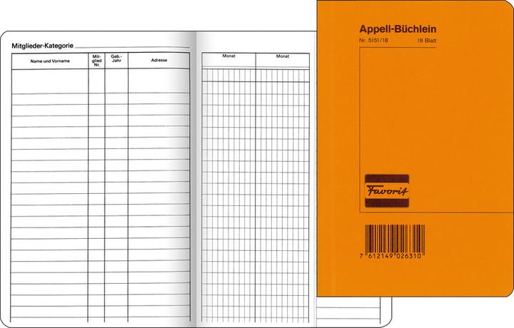 Actual product image Favorit Appeal Booklet (18 x)