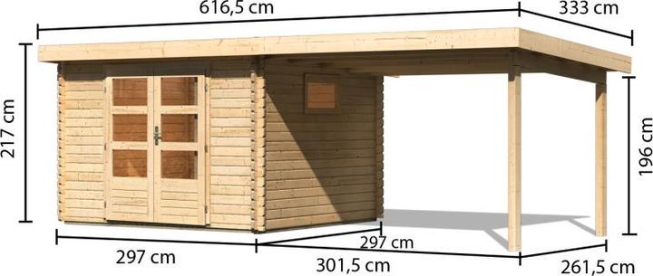 Image du produit Woodfeeling 40mm, Abri de jardin Trittau 3 Set