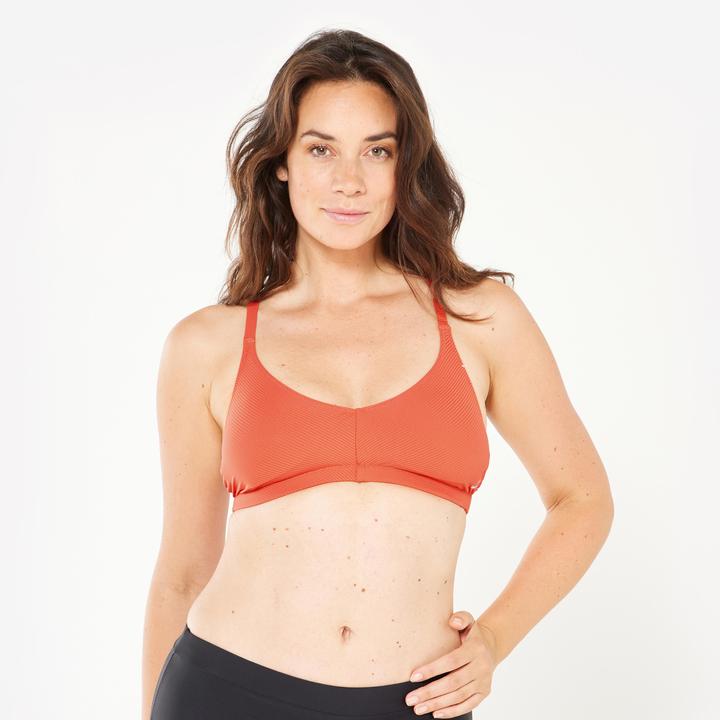 Image du produit Nabaiji Haut de maillot de bain brassière texturée natation Femme - Lila simy terracotta (42)