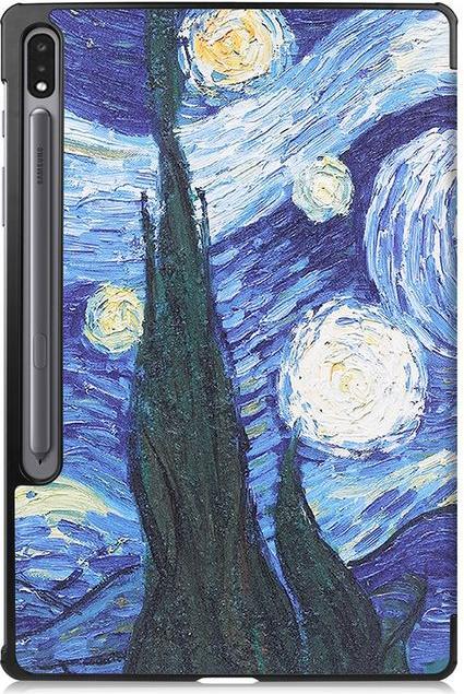 Actual product image MU Style Triple folding cover with pattern (Galaxy Tab S7+)