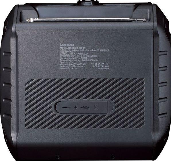 Actual product image Lenco ODR-160GY (DAB+, FM, PLL, Bluetooth)
