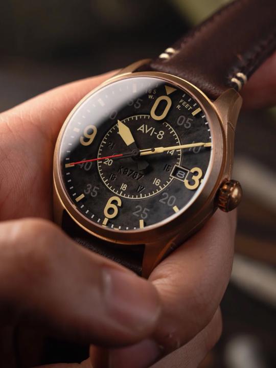 Actual product image AVI-8 AV-4090-06 (Pilot watch)