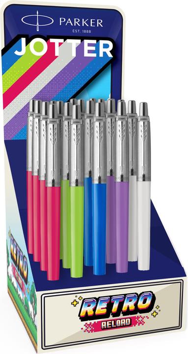 Parker Pen JOTTER ORIGINALS 90's Retro Edition DISPLAY (Blue)