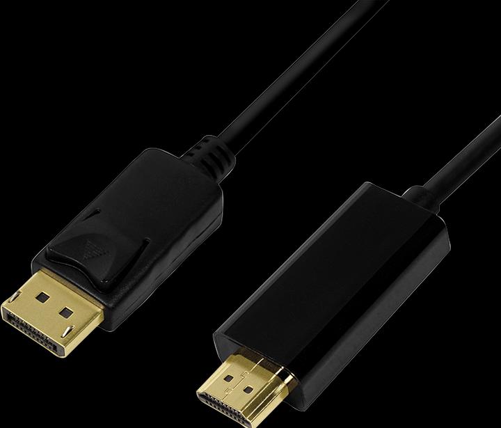Actual product image LogiLink DisplayPort — HDMI (Typ A) (2 m, DisplayPort)