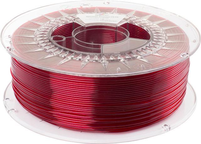 Image du produit Filament PETG transparent red 1.0kg 2.85mm (PETG, 2.85 mm, 1000 g, Transparent)