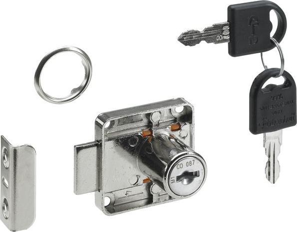 Image du produit Hettich Zylinder-Aufschraubschloss unterschiedlich schlieend Trstrke 13-20 mm Stahl vernickelt