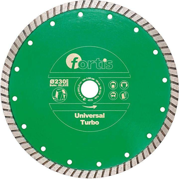 Produktbild Fortis Diamant Trennscheibe Universal Turbo 350 mm turbosegmentiert