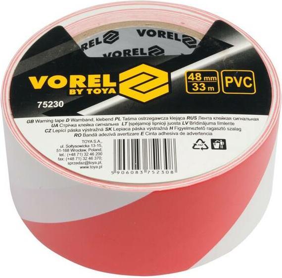 Produktbild Toya Warnband ROT WEISS 48 mm x 33 m (48 mm)