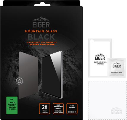 Actual product image Eiger Mountain Glass Black Tablet (1 Piece, iPad Pro 13 2024 (M4))