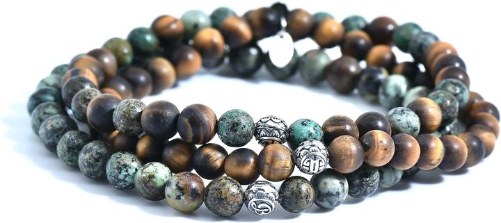 Actual product image Balibay Marlo (20.50 cm, Kambaba jasper, Tiger's eye, 925 sterling silver, Gemstone)