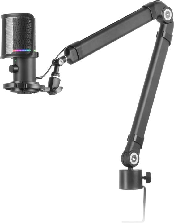 Actual product image Mars Gaming Microphone Mmic-Xt RGB Avec Bras De Montage (Noir)