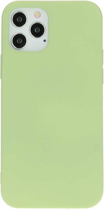 Actual product image Mobiparts Silicone Cover Apple iPhone 12/12 Pro Pistache Green (Apple iPhone 12, Apple iPhone 12 Pro)