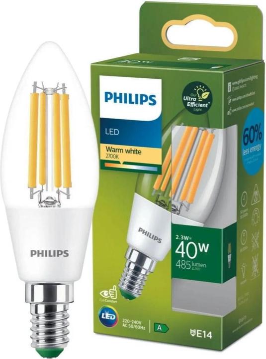 Produktbild Philips LED Classic (E14, 2.30 W, 485 lm, 1 x, A)