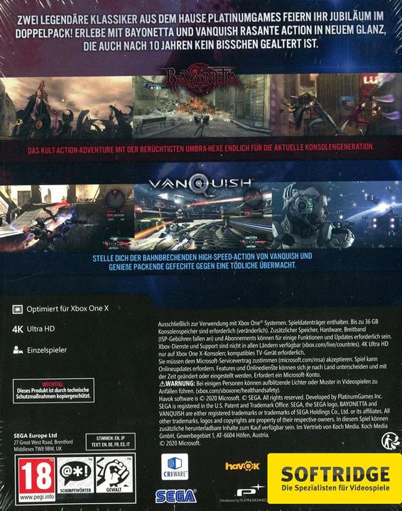Produktbild Atlus Bayonetta Vanquish 10th Anniversary Bundle Limited Edition (Xbox One X, Xbox Series X, DE)
