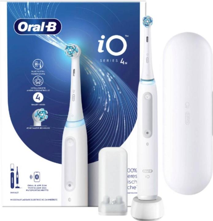 Produktbild Oral-B iO 4N - Wit - Elektrische Tandenborstel - Ontworpen Door Braun (Oszillierende Zahnbürste)