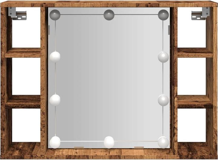 Produktbild VidaXL Spiegelschrank mit LED-Leuchten -Optik (76 x 15 x 55 cm)
