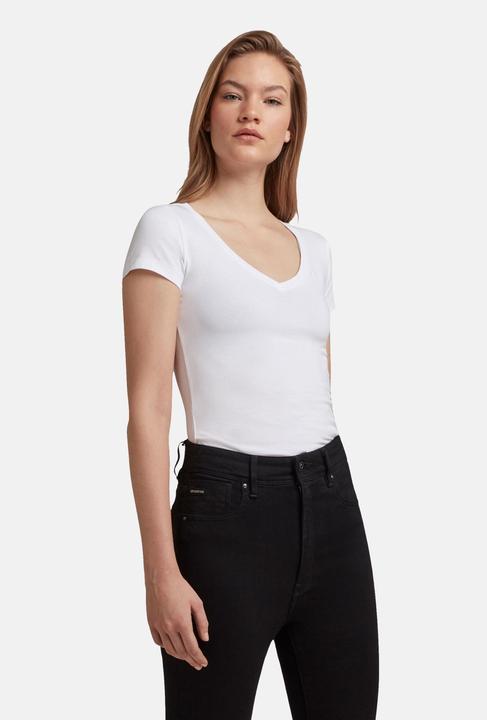Produktbild G-Star Short Sleeve Base T-Shirt V-Neck White (M)