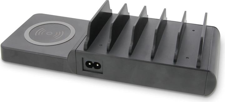 LMP DuoCharge 5+1 Port,GaN charging station Qi2 charging pad (150 W)