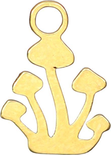 Produktbild Star Piercing Anhänger vergoldet Pilze (ohne Messing, Chirurgenstahl 316L)