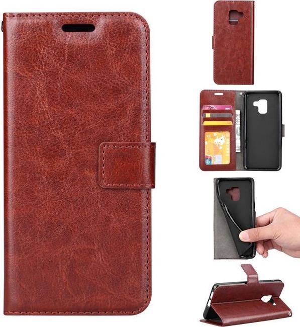 Immagine prodotto MU Classic Custodia in pelle con copertina a libro Crazy Horse (Samsung Galaxy A8 (2018))