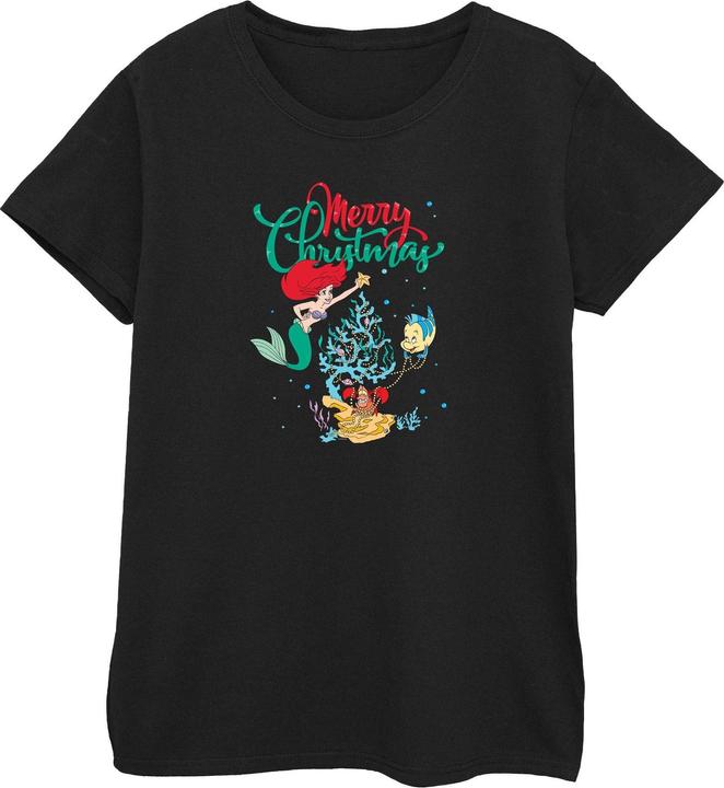 Disney Princess Ariel Merry Christmas TShirt (S)