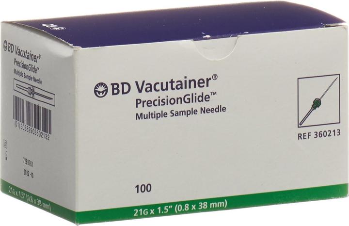 Actual product image Vacutainer Cannula green