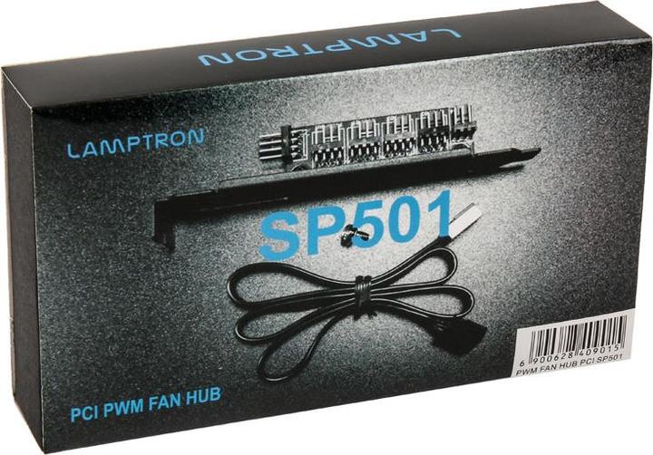 Produktbild Lamptron SP501 PWM-Hub für PCI-Blende (4 Lüfter)