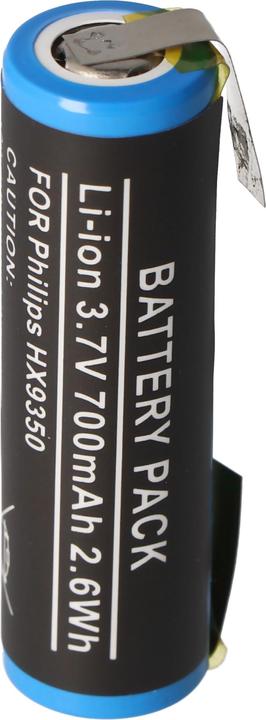 Image du produit AccuCell Batterie Philips Sonicare Diamond Clean HX9340 (1 pcs, Spécifique à l'appareil, 700 mAh, Piles rechargeables + chargeur)