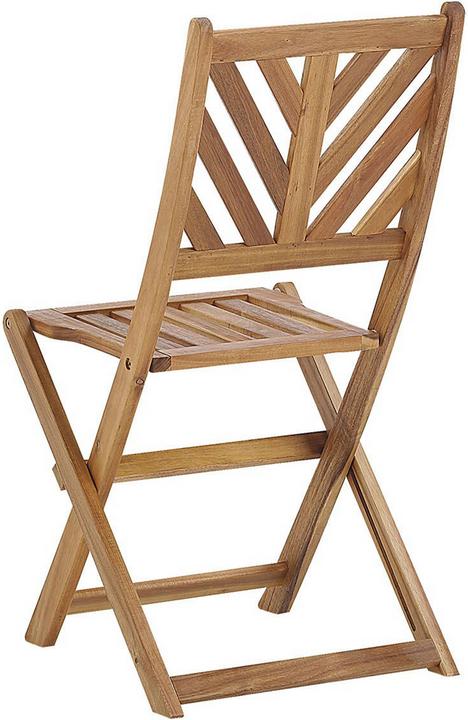 Immagine prodotto Beliani Set da balcone in legno di acacia marrone chiaro a 2 posti TERNI (58 cm)