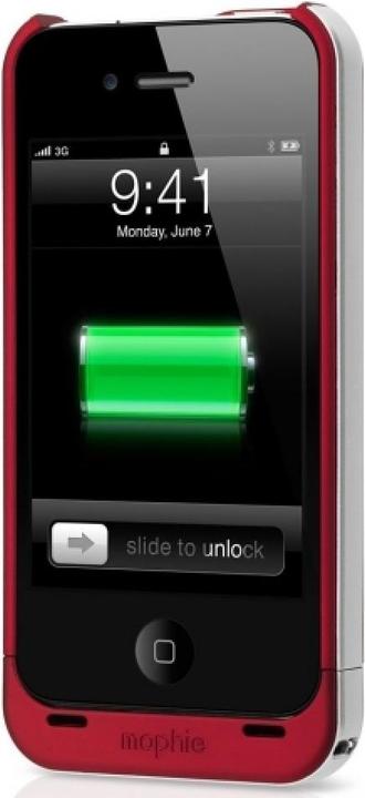Produktbild mophie Juice Pack Air Aufladbares iPhone 4/4S Cover rot (PRODUCT) RED (Apple iPhone 4, LG G4s)