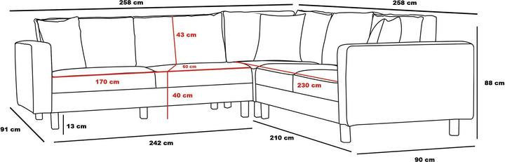 Actual product image Atelier del Sofa Aisha (Corner sofa)
