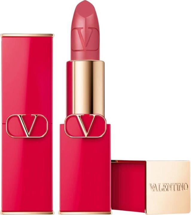 Actual product image Valentino Rosso Satin Finish Cream Lipstick 104r Refillable - 35 Grams (104R)