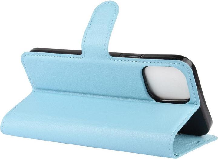 Actual product image Cover-Discount iPhone 12 / 12 Pro - leather case cover light blue (Apple iPhone 12, Apple iPhone 12 Pro)