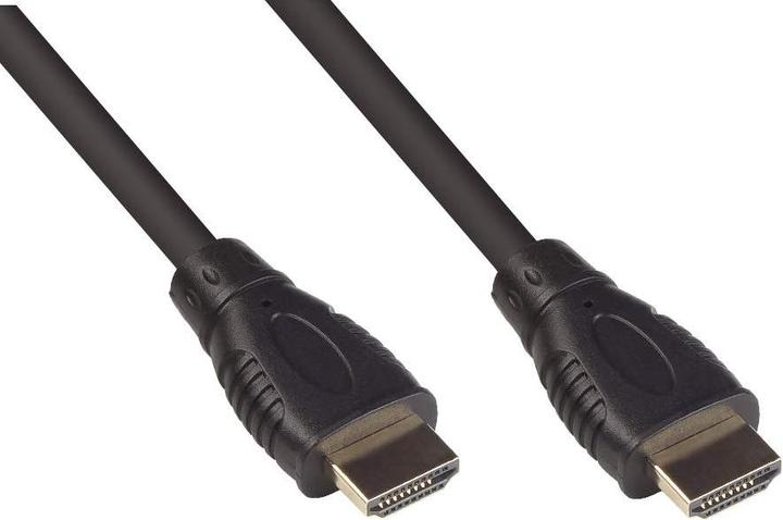 Immagine prodotto Good Connections Cavo di connessione HDMI 2.0b, 4K / UHD @60Hz, 18 Gbit/s, contatti placcati oro, nero, 0,5 m, Good (0.50 m, HDMI)