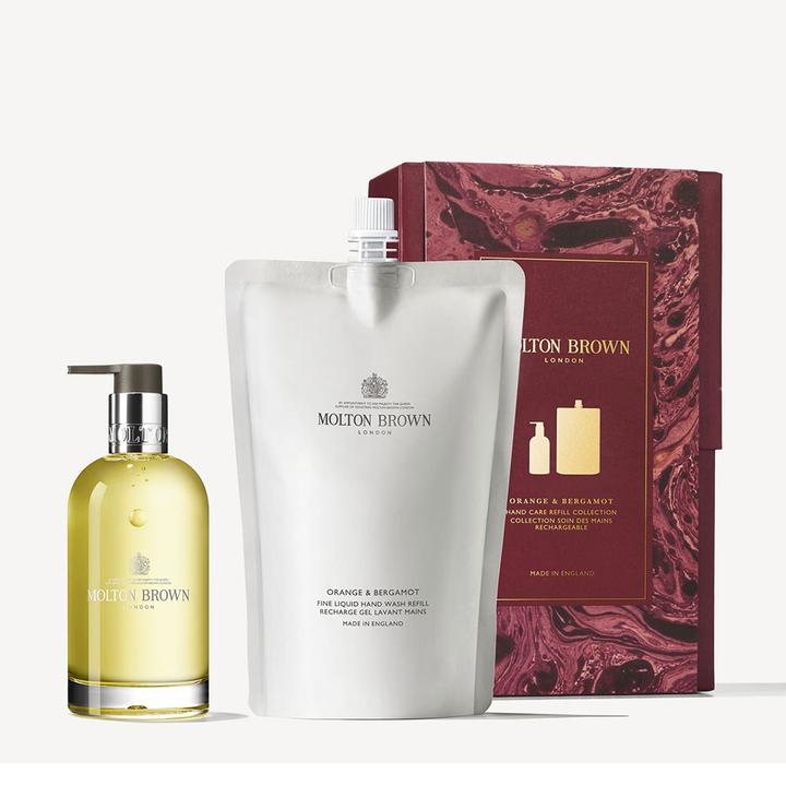 Immagine prodotto Molton Brown Set regalo di lavamani all'arancia e al bergamotto con bottiglia di vetro (Sapone liquido, 600 ml)
