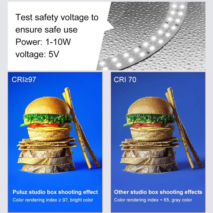 Actual product image Puluz Portable Photo Studio (Further accessories)