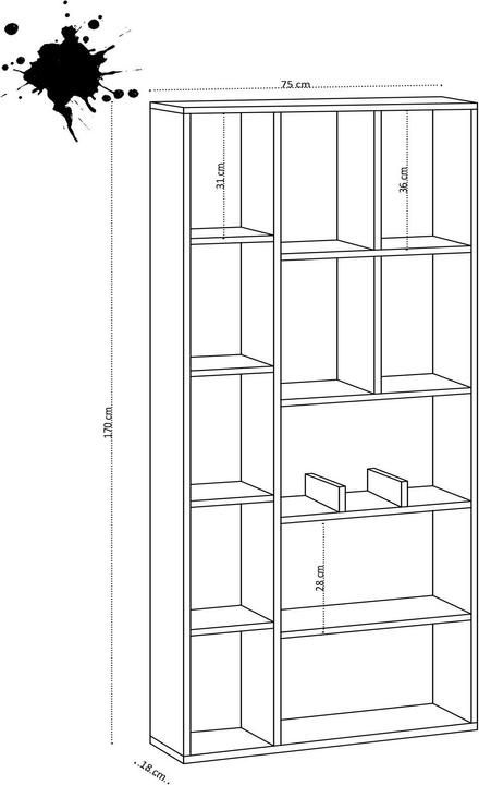 Produktbild Kalune Design Miracle (75 x 18 x 170 cm)